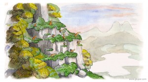 Earlier sketches of Babau environment